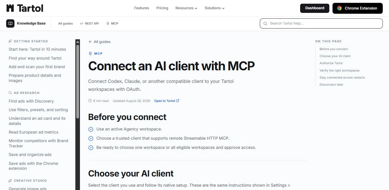 MCP OAuth reference navigation