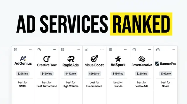 Ad Creative Services Ranked 2024